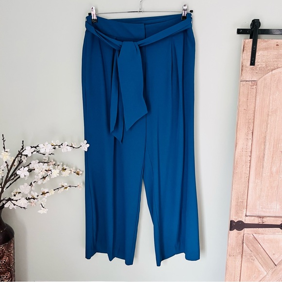 New York & Company Pants - New York & Company Belted Wide Leg Pant NWT Size L